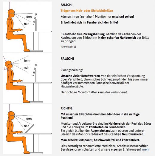 ergonomisches Arbeiten